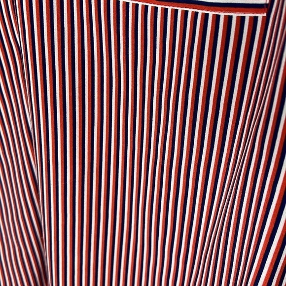 CAbi 5335 Franklin Striped Long Sleeve Spilt V Neck Blouse - Picture 14 of 14